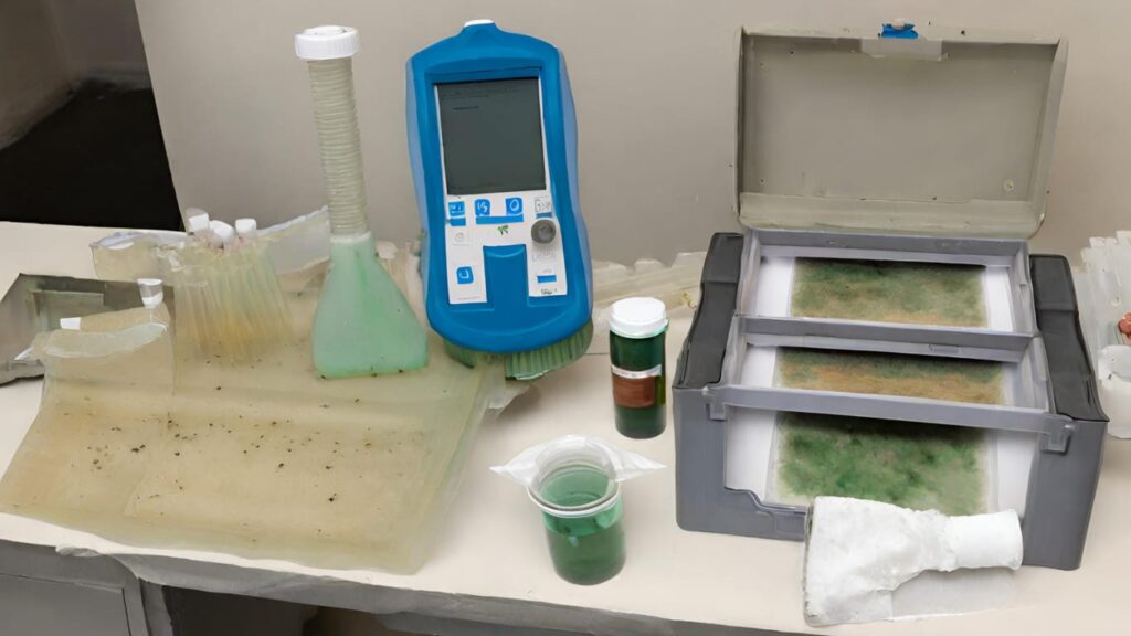 Mold testing lab setup