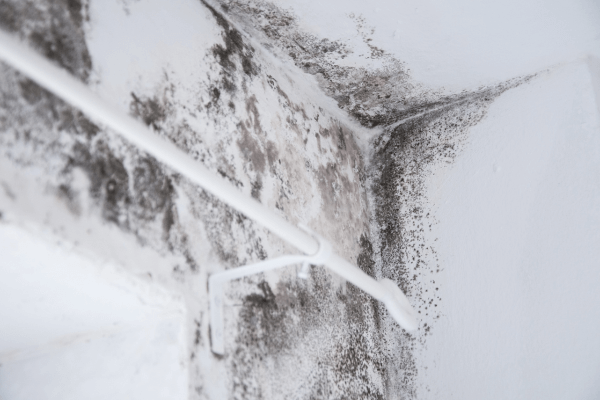 summer mold on the wall of home in Austin